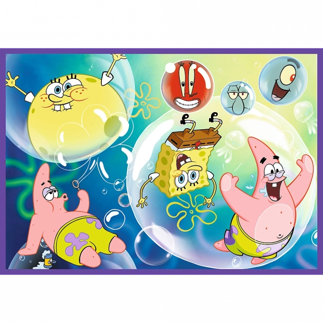 Puzzle 4x250 Ludi svijet Spužva Boba