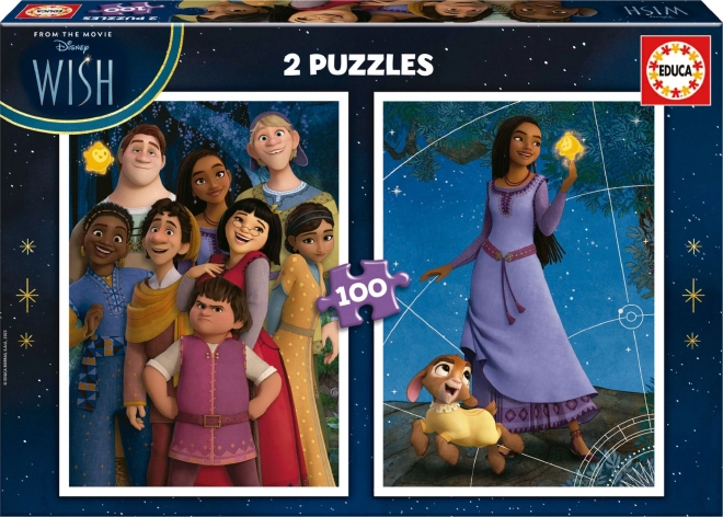 Educa puzzle Želje 2×100 dijelova