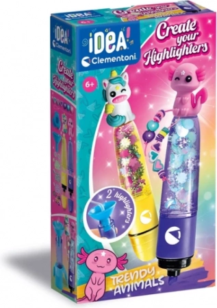 Idea Art mini tvornica za highlightere – čarobne životinje Clementoni