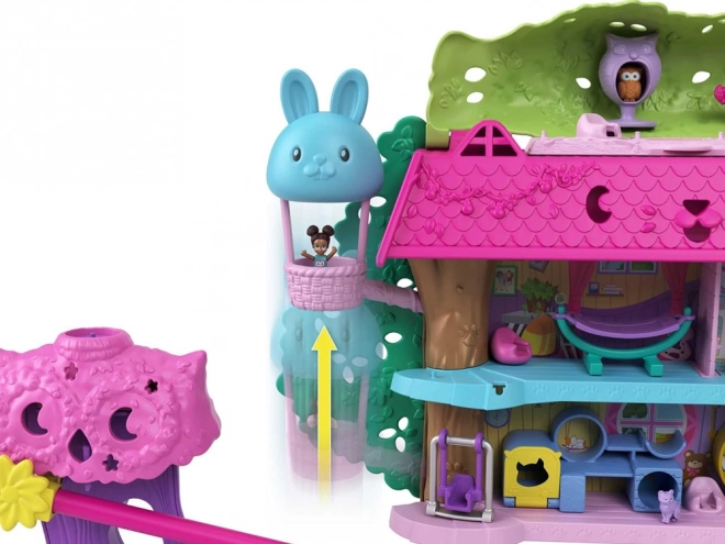 Polly Pocket Set figurica Životinjske avanture Kućica na drvetu