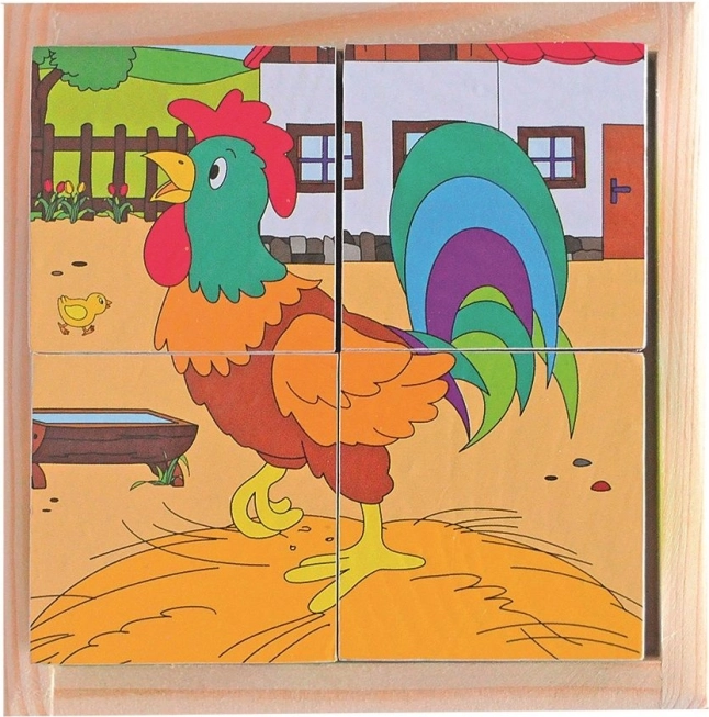 Kockaste puzzle – život na selu