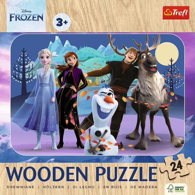 Drvene puzzle Ledeno kraljevstvo 24 dijelova