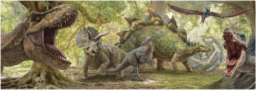 Detaljne ilustracije dinosaura