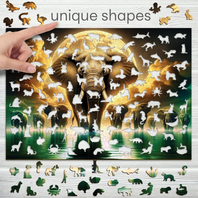 WOODEN CITY Drvene puzzle Slonji snovi 1010 komada