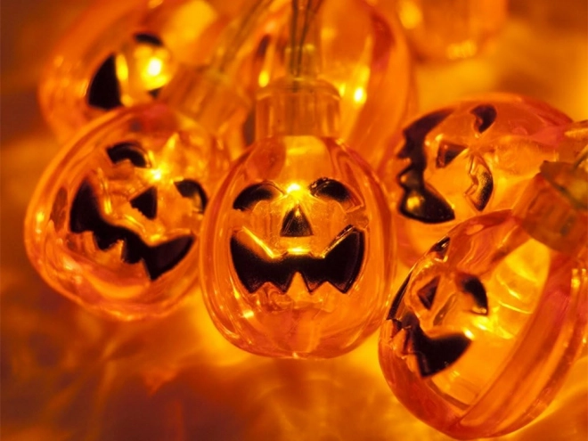 Viseća LED bundeva girlanda za Halloween