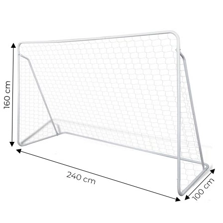 Nogometna gol s mrežom 240x160cm ECOTOYS