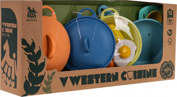 Dječji kuhinjski set od bioplastike – 12 dijelova