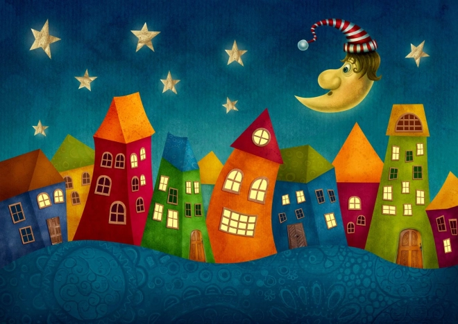 ENJOY puzzle obojene kućice – 1000 dijelova