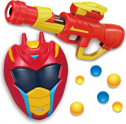 WOOPIE dječji blaster za pjenaste kuglice s maskom, 11 dijelova