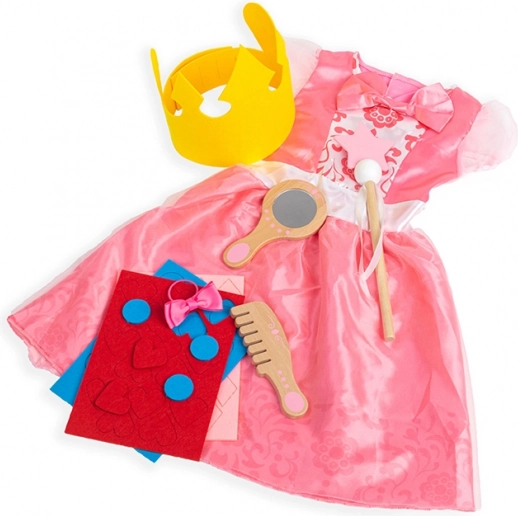 Bigjigs Toys kostim princeza – ružičasta haljina s dodacima