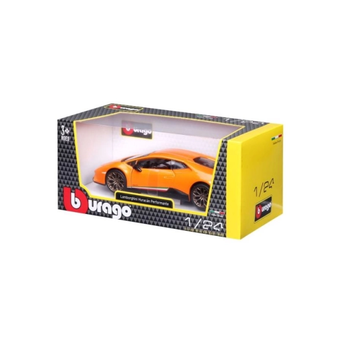 Lamborghini Huracan Performante narančasta maketa 1:24