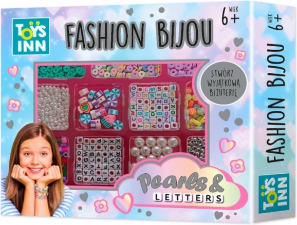 Kreativni set perlica Pearl & Letters za izradu nakita