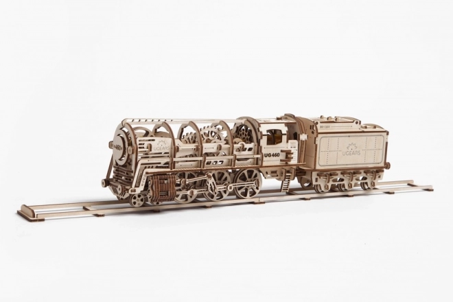 Mehaničke drvene puzzle UGEARS - Parna lokomotiva s tendrom