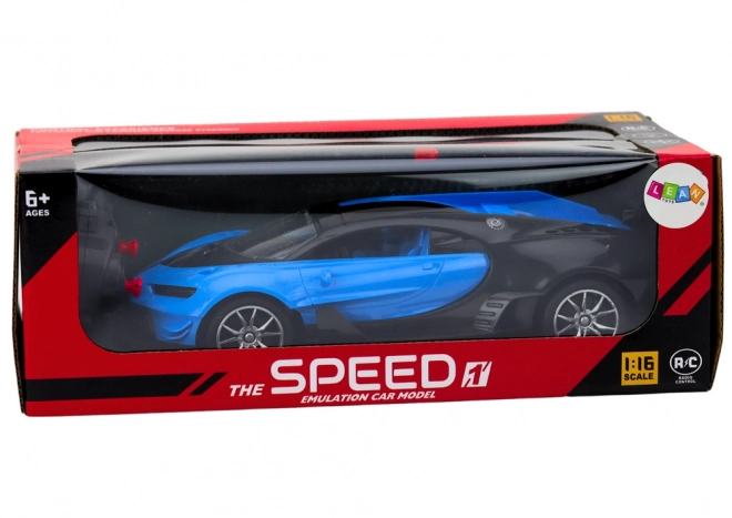 Sportski auto na daljinsko upravljanje RC Plavi 1:16
