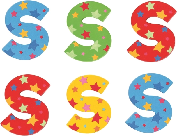 Bigjigs Toys drveno slovo Zvjezdica S