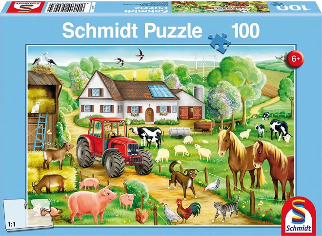 SCHMIDT Puzzle Na farmi 100 dijelova