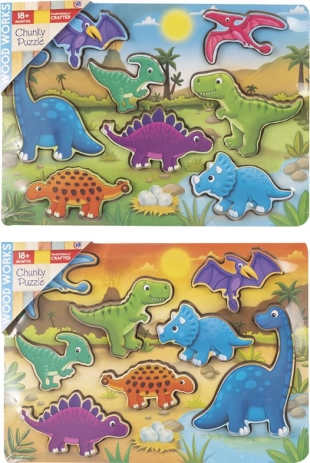 Drvena slagalica dinosauri