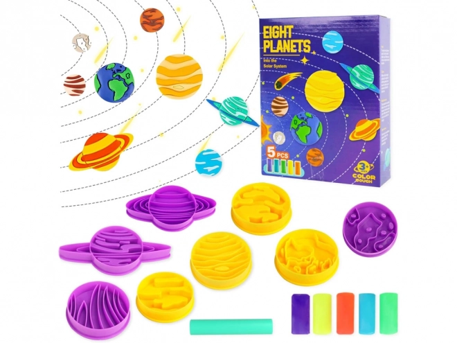 Obrazovni set od plastelina Planeti Sunčevog sustava