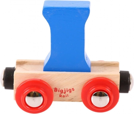 Vagonić s slovom I za drvenu željezničku prugu Bigjigs Rail
