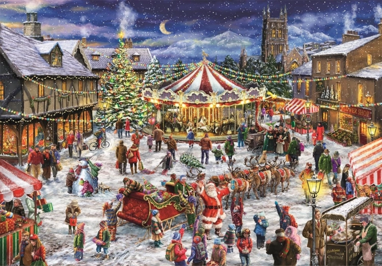 Clementoni puzzle Božićni sajam 1500 dijelova