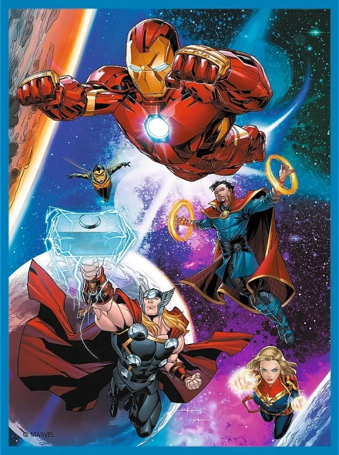 TREFL Set 3u1 Avengers: Junaci u akciji (2x puzzle + memory)