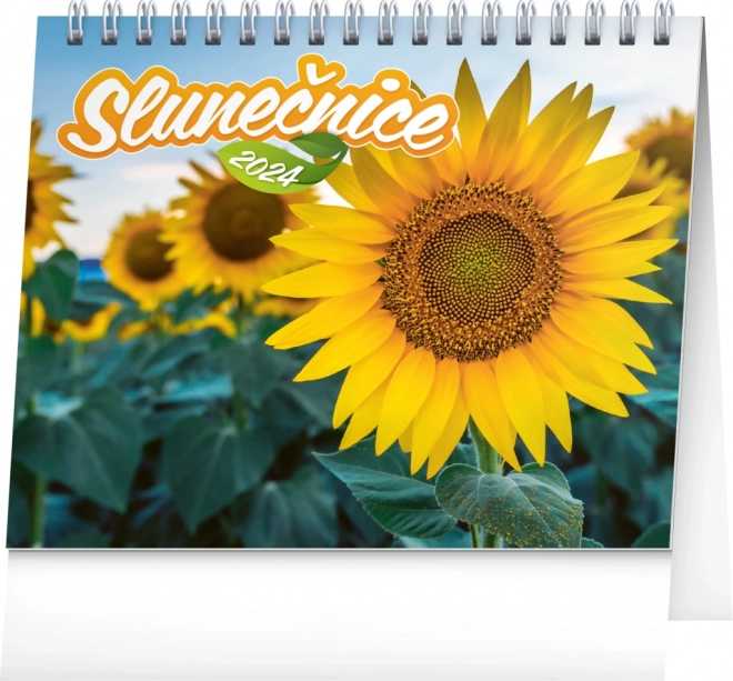 Stolni kalendar Suncokreti, s citatima 2024, 16,5 × 13 cm