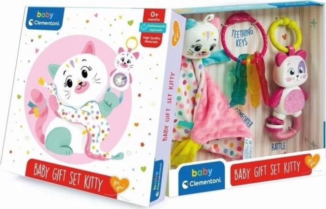 CLEMENTONI BABY Poklon set za bebe – mačkica