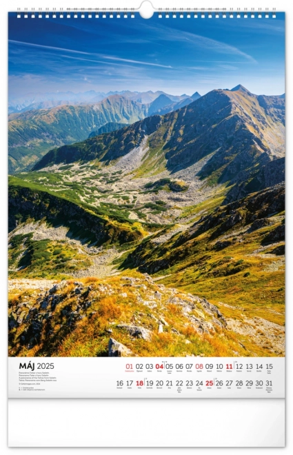 NOTIQUE Zidni kalendar Tatry 2025, 33 x 46 cm