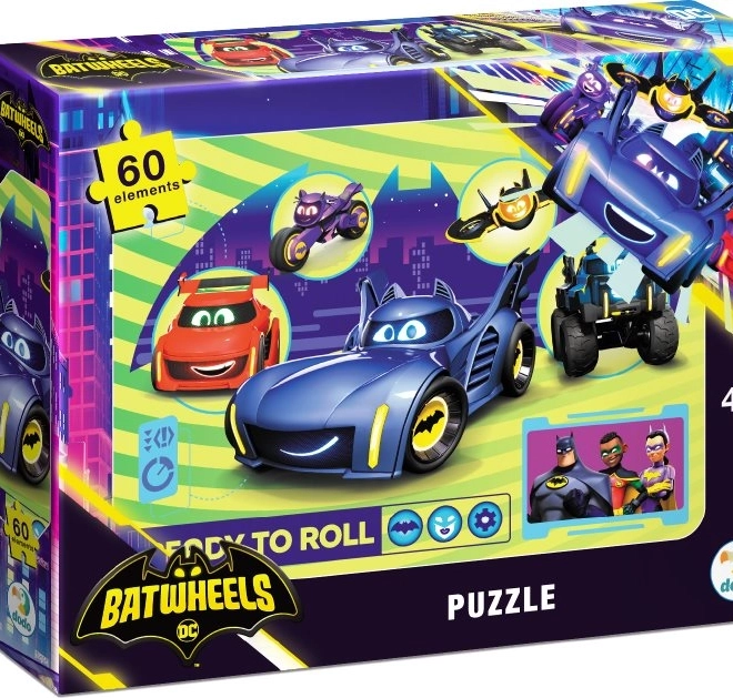DODO Puzzle Batwheels: Zabavna vožnja 60 dijelova