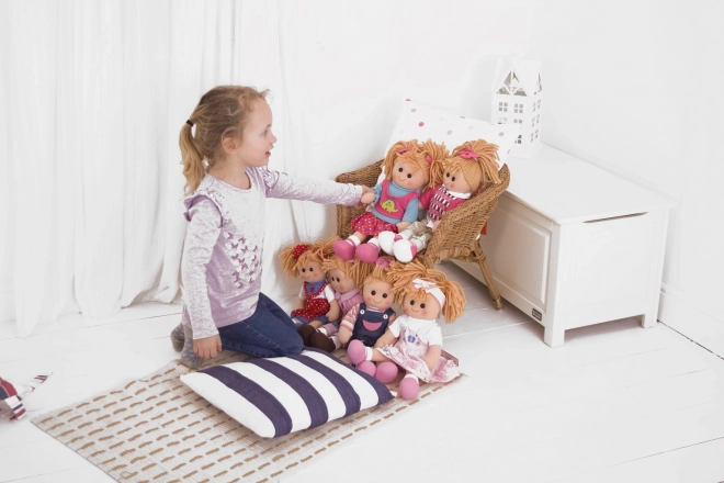 Bigjigs Toys Plavi kaputić s šeširom za lutku 28 cm