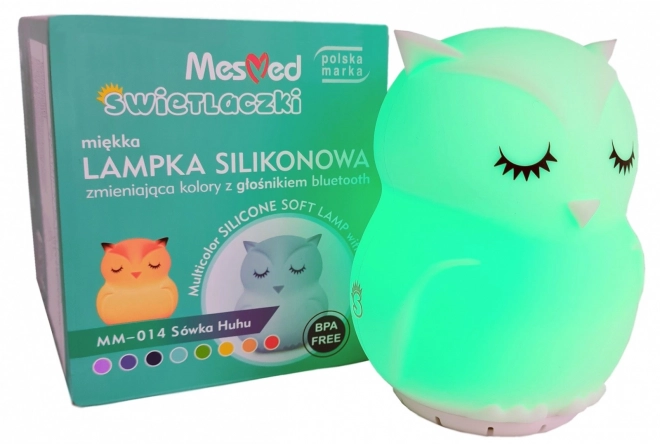 Silikonsko noćno svjetlo koje mijenja boje s Bluetooth zvučnikom Svjetlo Sova HU HU HU HU HU