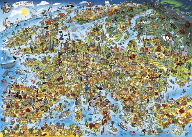 Puzzle To je Europa 1000 dijelova GIBSONS