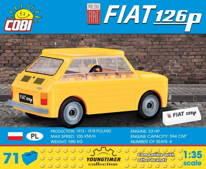 Građevinski set 71 elementa Polski Fiat 126P