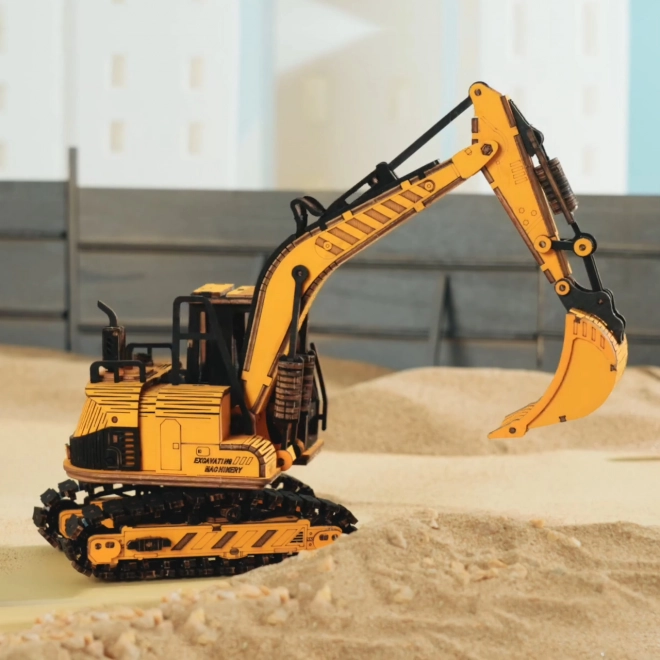 RoboTime drvene 3D puzzle - Bager