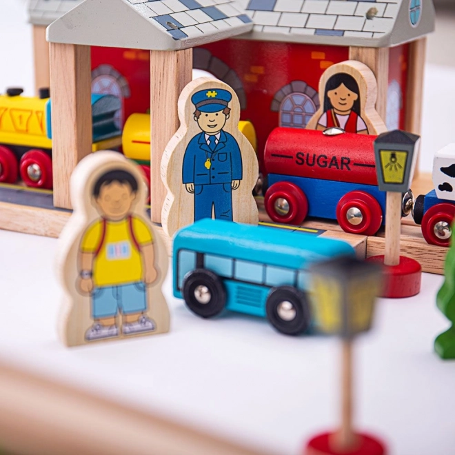 Bigjigs Rail Drvena željeznica planinska staza 112 dijelova