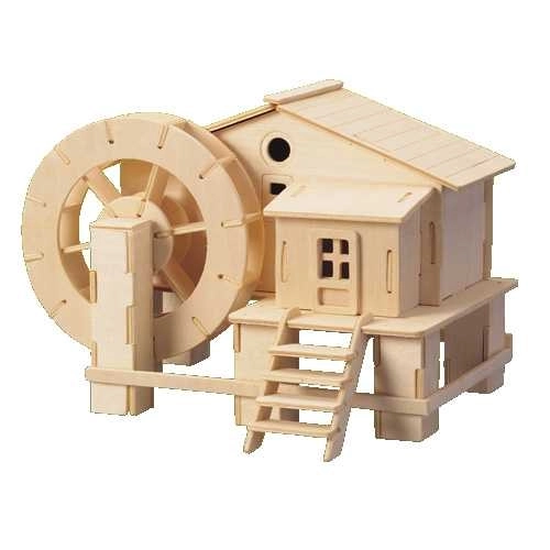 Woodcraft Drvene 3D puzzle vodeni mlin