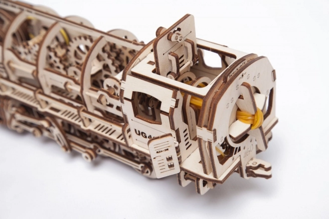 Mehaničke drvene puzzle UGEARS - Parna lokomotiva s tendrom