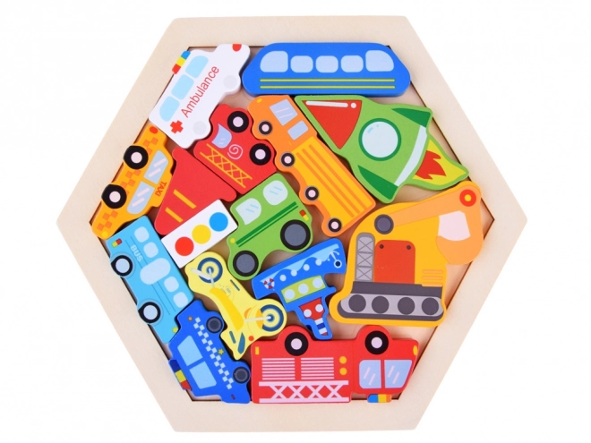 Drvene puzzle Vozila