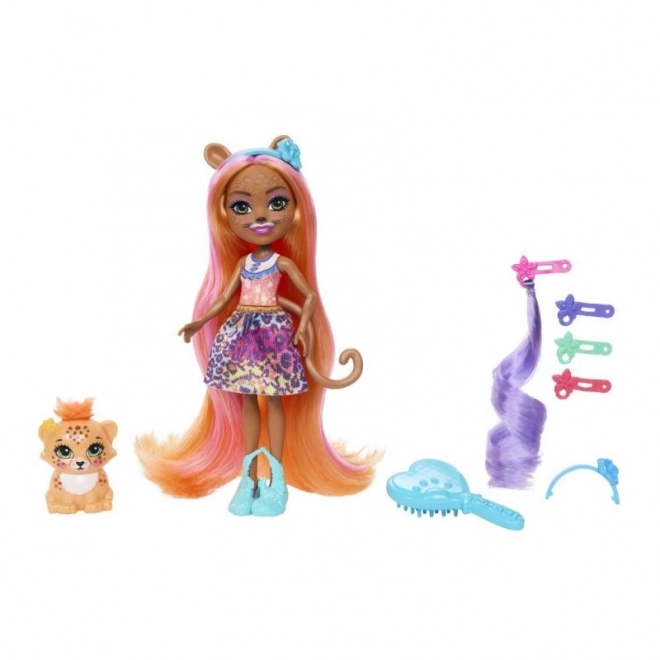 Enchantimals deluxe lutka Charisse Gepard