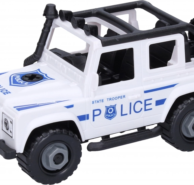 Auto džip policije šroubovaci 17,5 cm