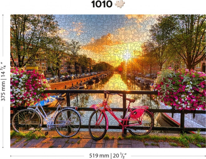 WOODEN CITY drvene puzzle Amsterdamski kotači 1010 komada