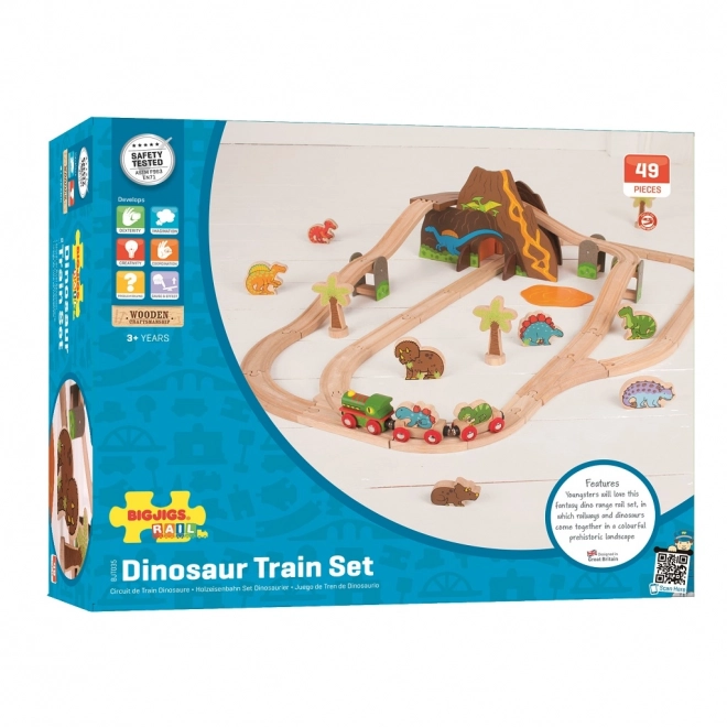 Bigjigs Rail Drvena vlakodraha dinosauri