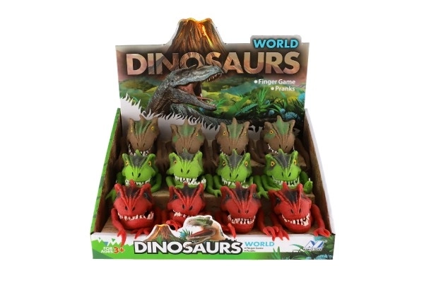 Lutka dinosaurus 6x8cm silikon 3 boje