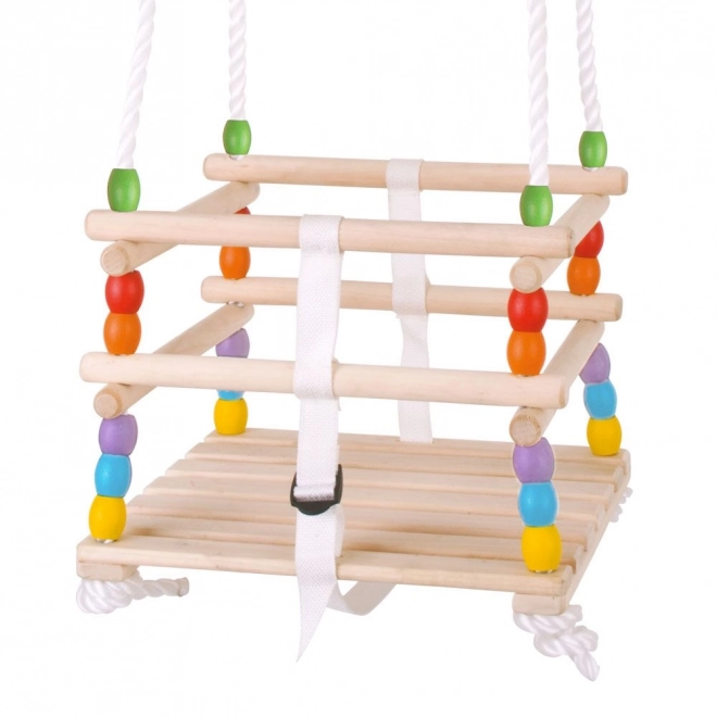 Drvena ljuljačka s perlicama Bigjigs Toys