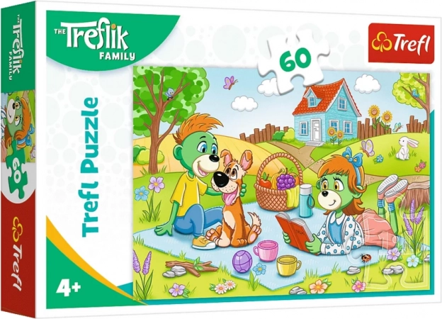 Puzzle Obitelj Treflíkovih 60 dijelova