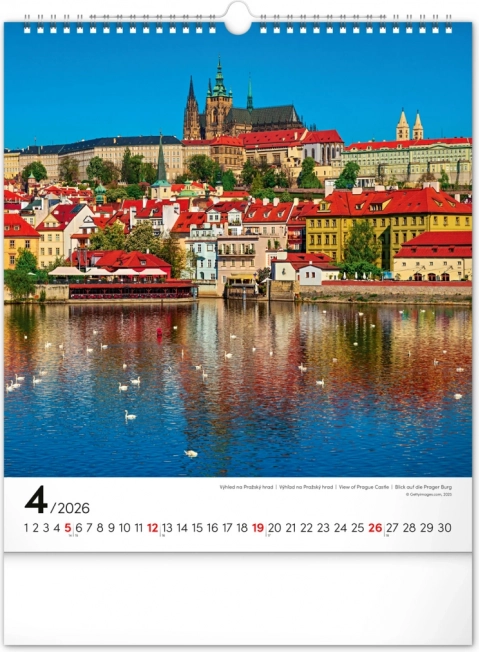Zidni kalendar Praga 2026