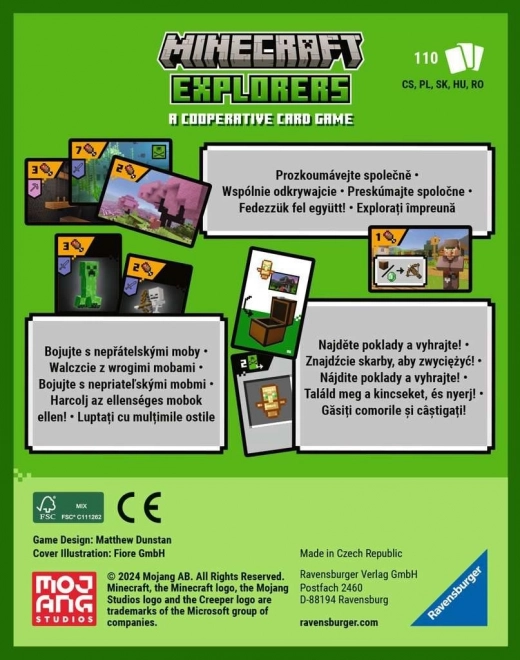 RAVENSBURGER Minecraft Explorers - kartaška igra