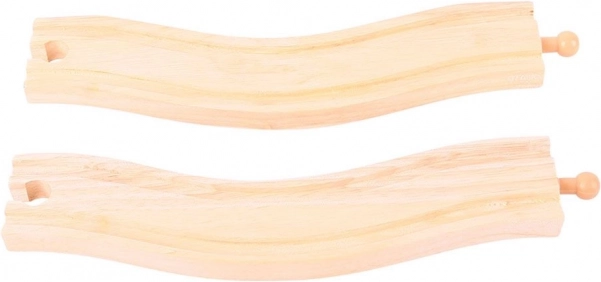 Zakrivljene tračnice Bigjigs Rail 22 cm - 2 kom