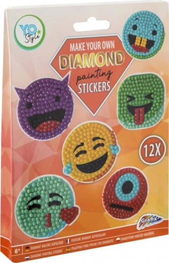 Dijamantne naljepnice s voćem GRAFIX, set 12 kom