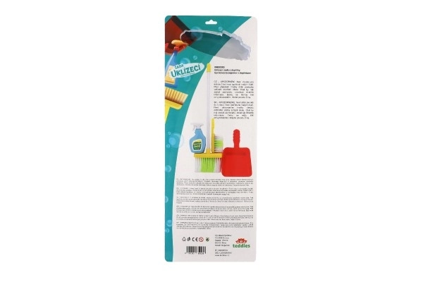 Komplet za čišćenje/čistačica s dodacima plastika 5 komada na kartici 21,5x57,5x5cm